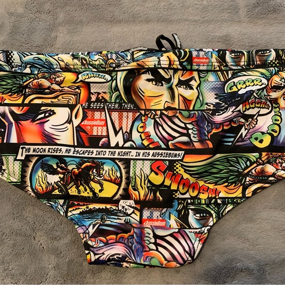 Aussiebums Swim Shorts Graphic Comic Print - Picture 4 of 10